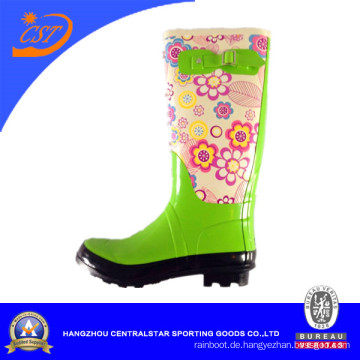 Blumen-Druck-Frauen-Gummistiefel Wr-299